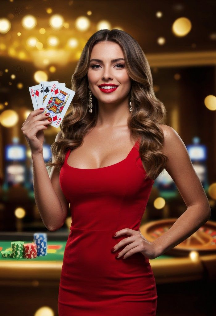 Live casino dealer studio with multiple camera angles